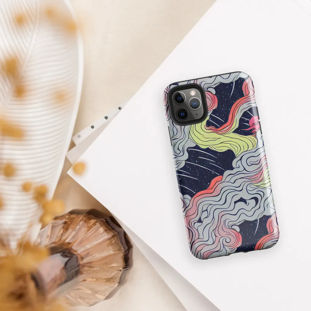 Stardust Drapery on Tough Case for iPhone® — Front