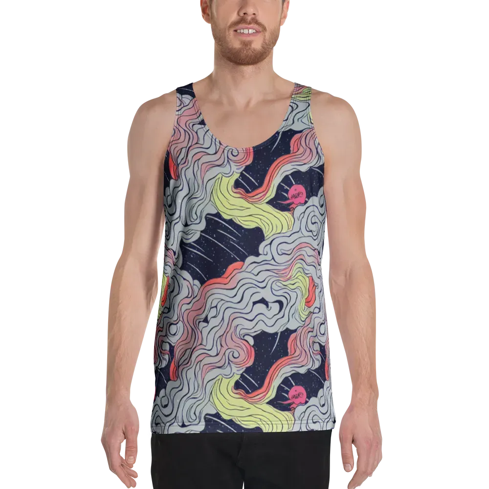 Stardust Drapery on Men's Tank Top — Front