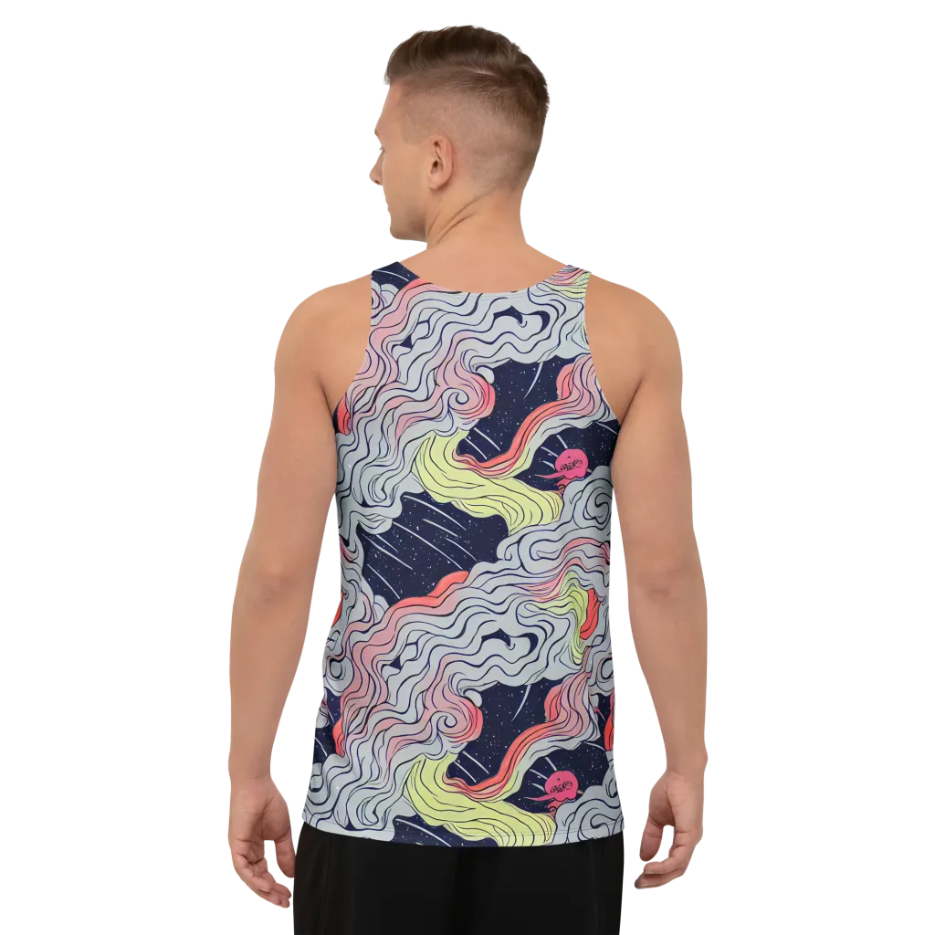 Stardust Drapery on Men's Tank Top — Back