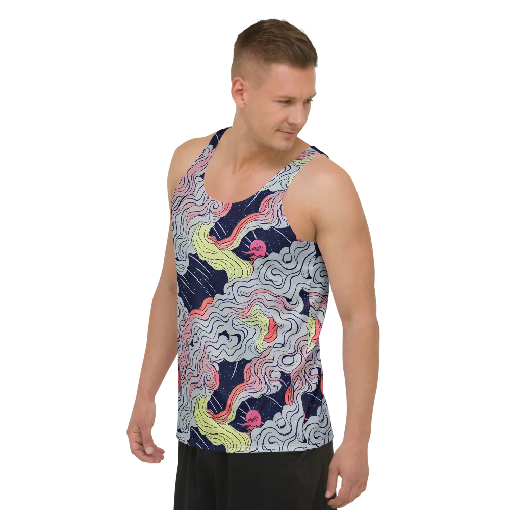 Stardust Drapery on Men's Tank Top — Left Front