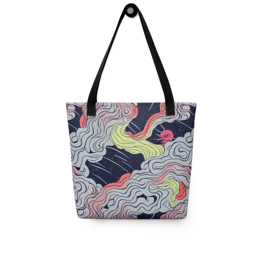 Stardust Drapery on a Tote Bag