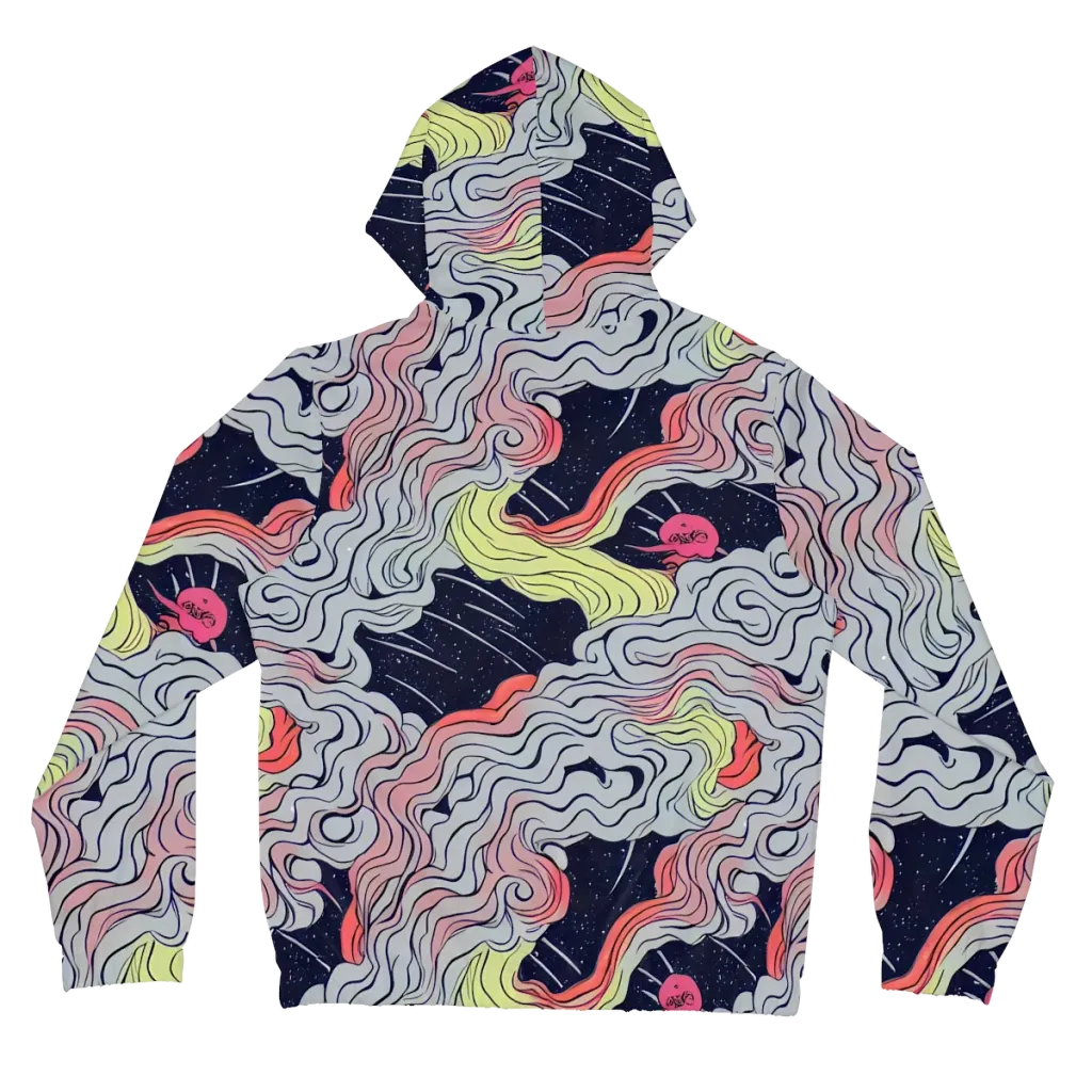 Stardust Drapery on Women's Full-Zip Hoodie — Back
