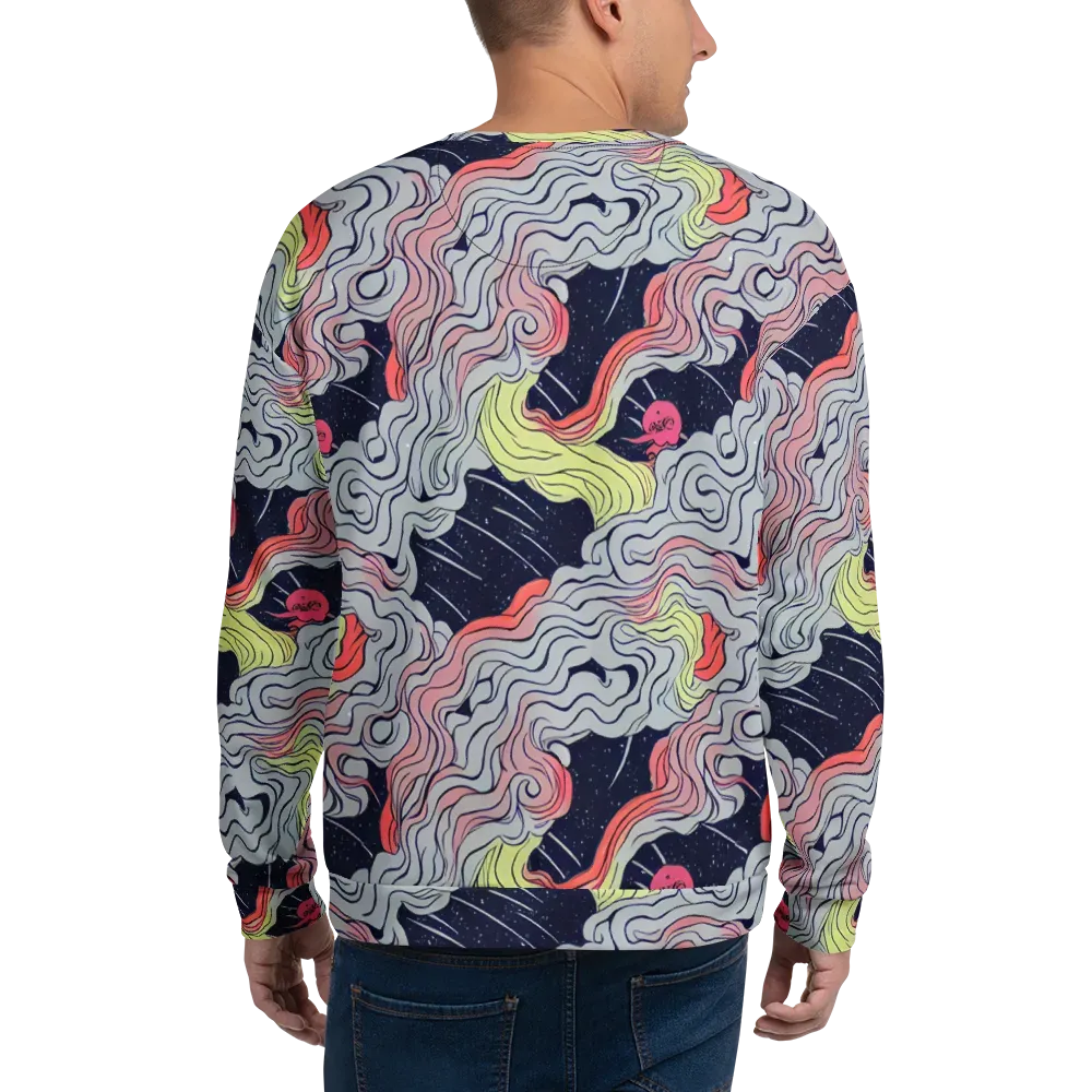 Stardust Drapery on Sweatshirt — Back
