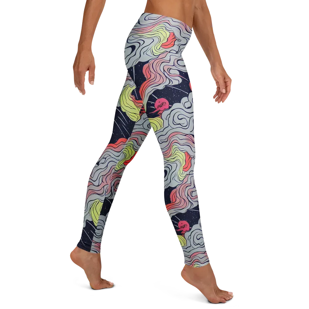 Stardust Drapery on Leggings — Right
