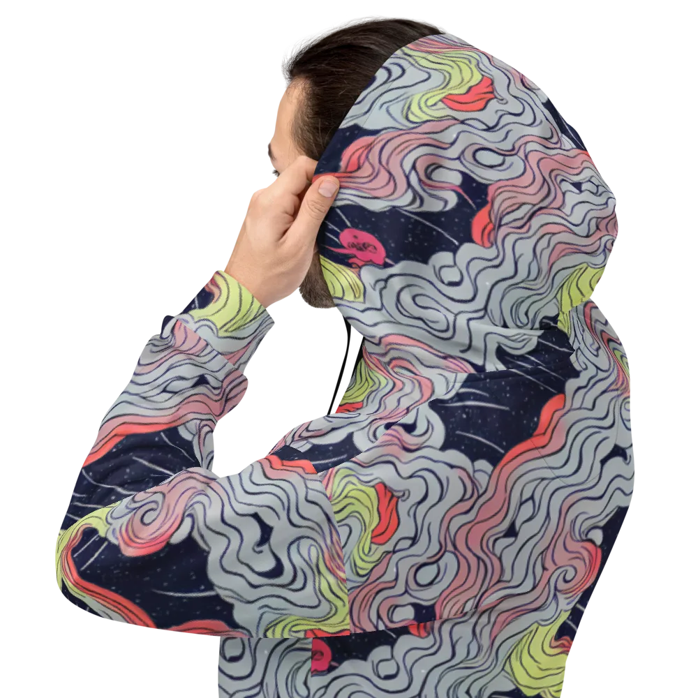 Stardust Drapery on Hoodie — Back