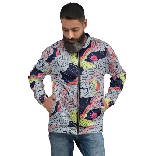 Stardust Drapery on a Bomber Jacket