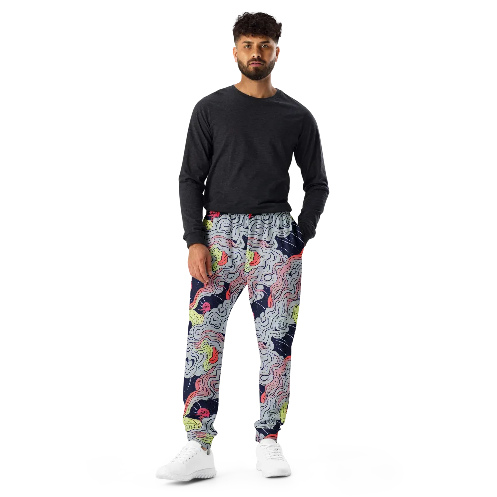 Stardust Drapery on Men's Joggers — Front