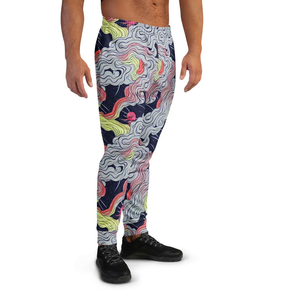 Stardust Drapery on Men's Joggers — Right