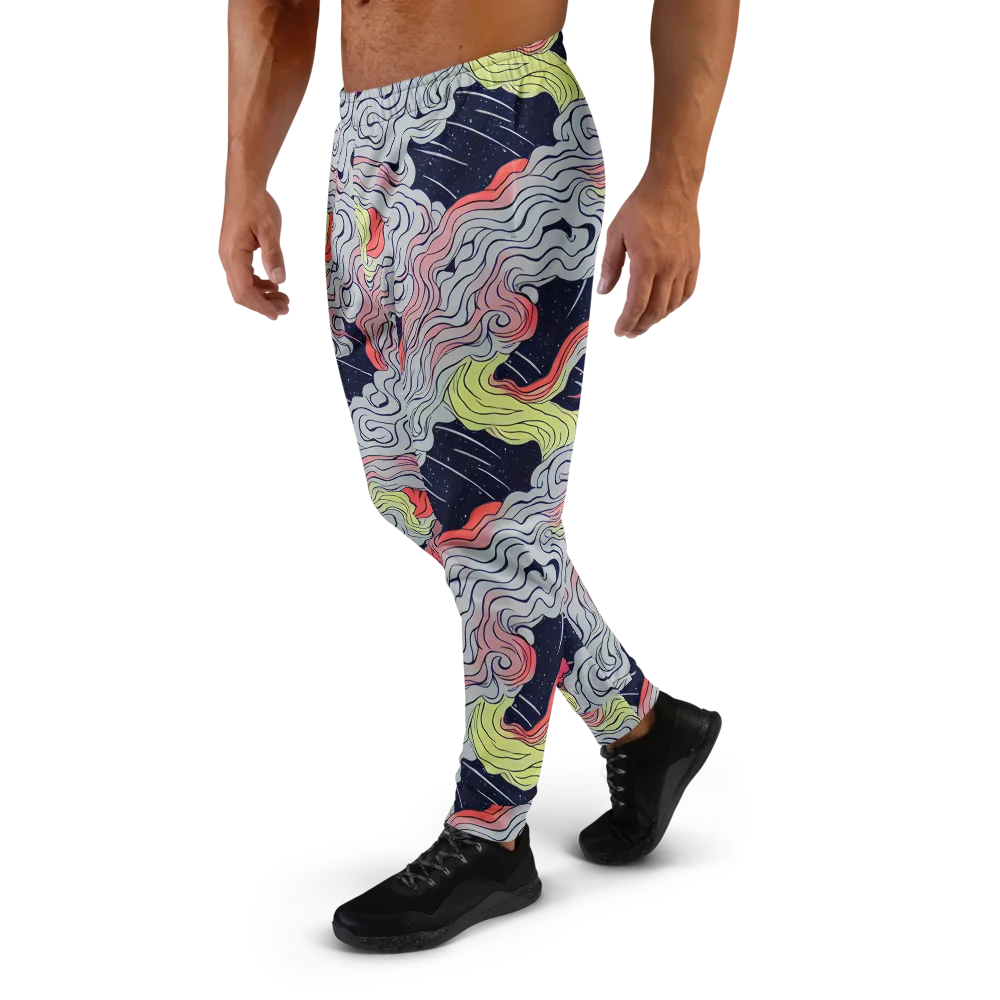 Stardust Drapery on Men's Joggers — Left