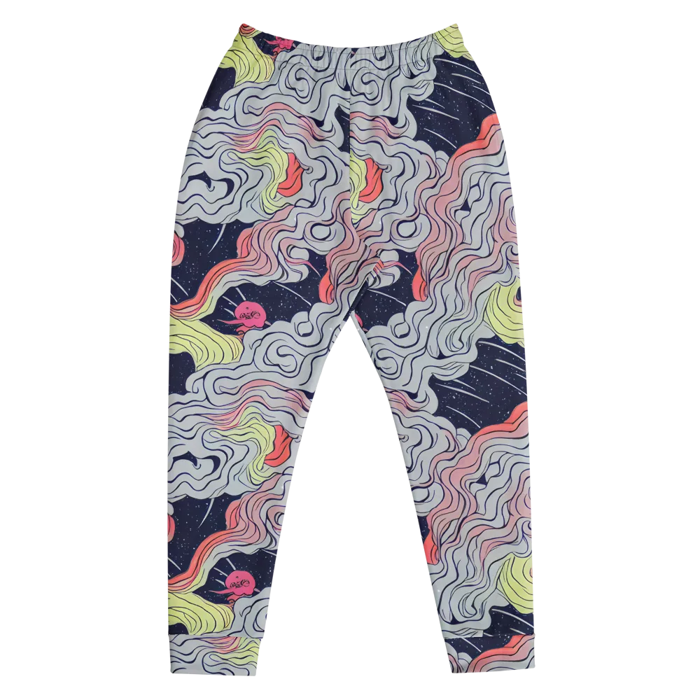 Stardust Drapery on Men's Joggers — Front