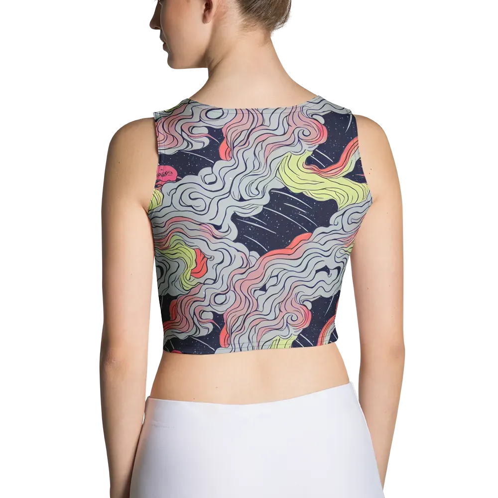 Stardust Drapery on Crop Top — Back