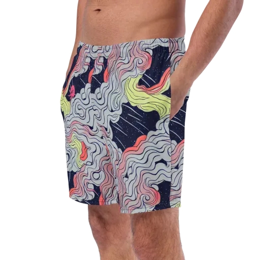 Stardust Drapery on a Swim Trunks