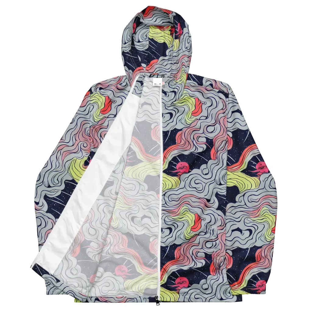 Stardust Drapery on Men's Windbreaker — Front