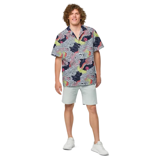 Stardust Drapery on a Button Shirt