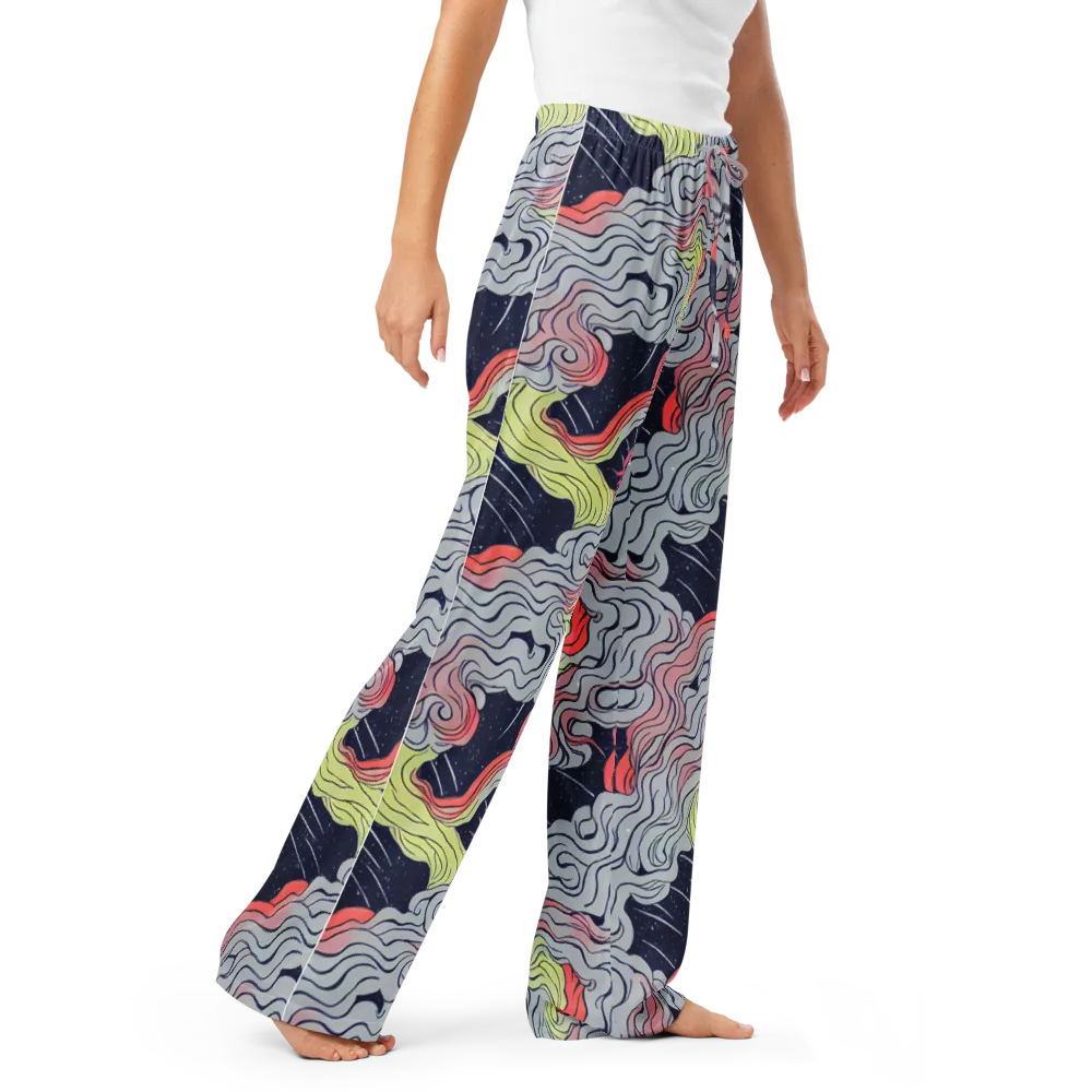 Stardust Drapery on Women's Pajama Pants — Right Front