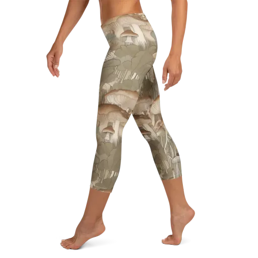 Fungal Reverie on a Capri Leggings