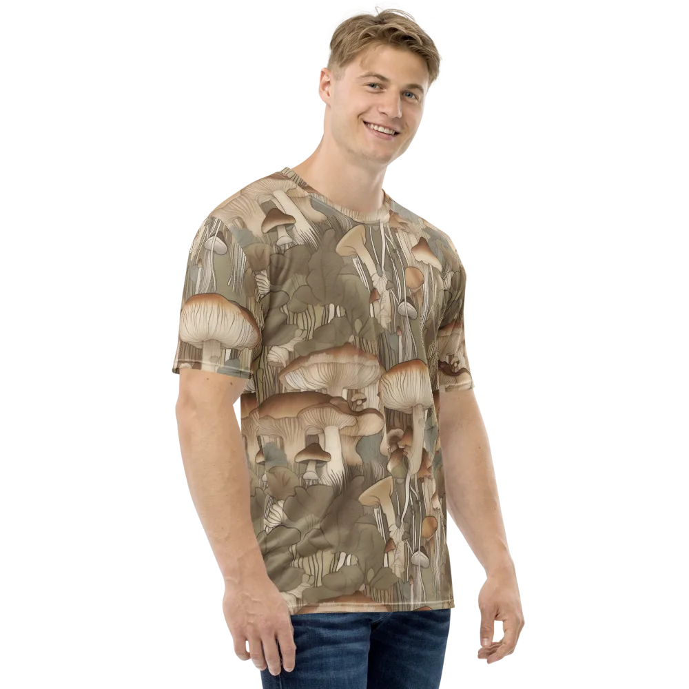 Fungal Reverie on Men's Crew Neck T-Shirt — Right