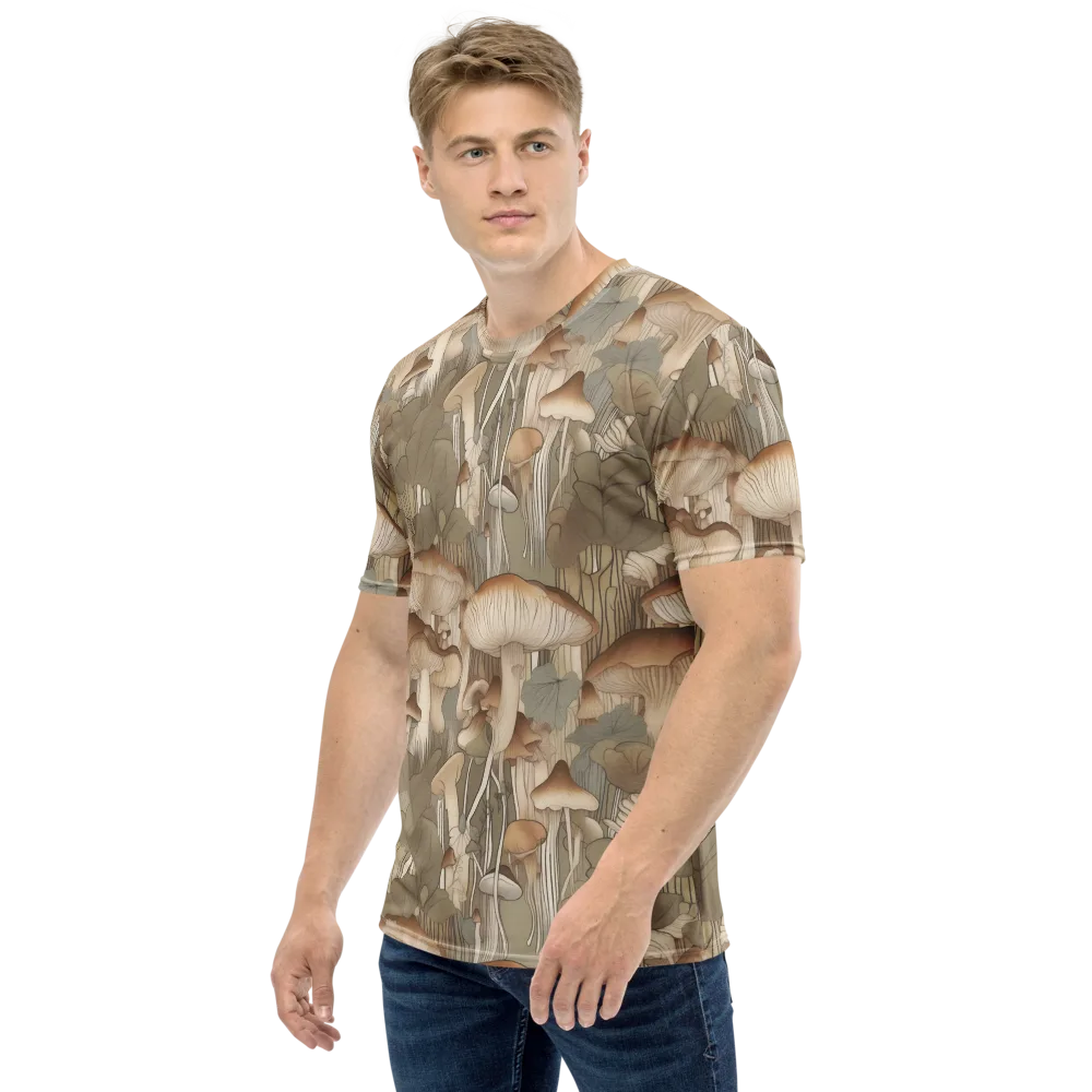 Fungal Reverie on Men's Crew Neck T-Shirt — Left