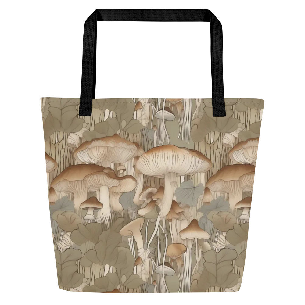 Fungal Reverie on Large Tote Bag W/ Pocket — Front