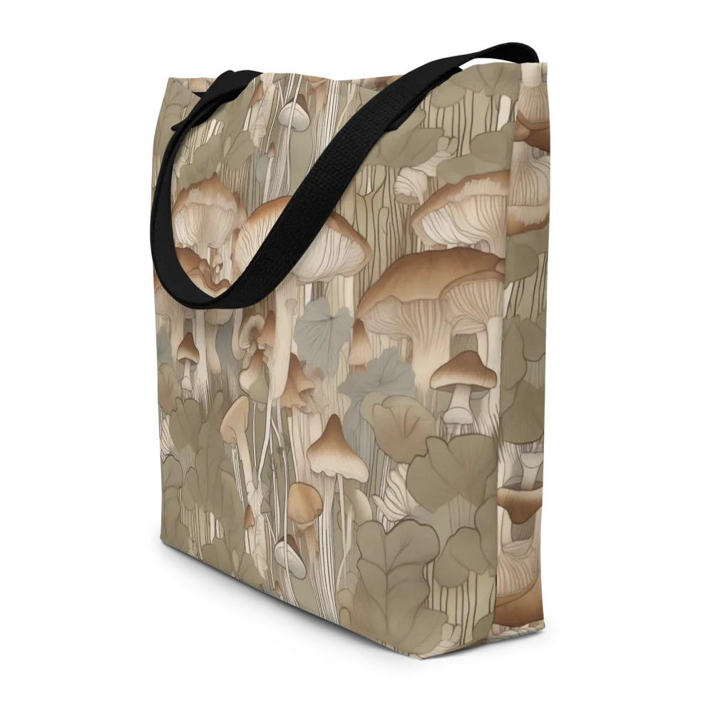 Fungal Reverie on Large Tote Bag W/ Pocket — Front