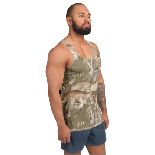 Fungal Reverie on a Men's Tank Top