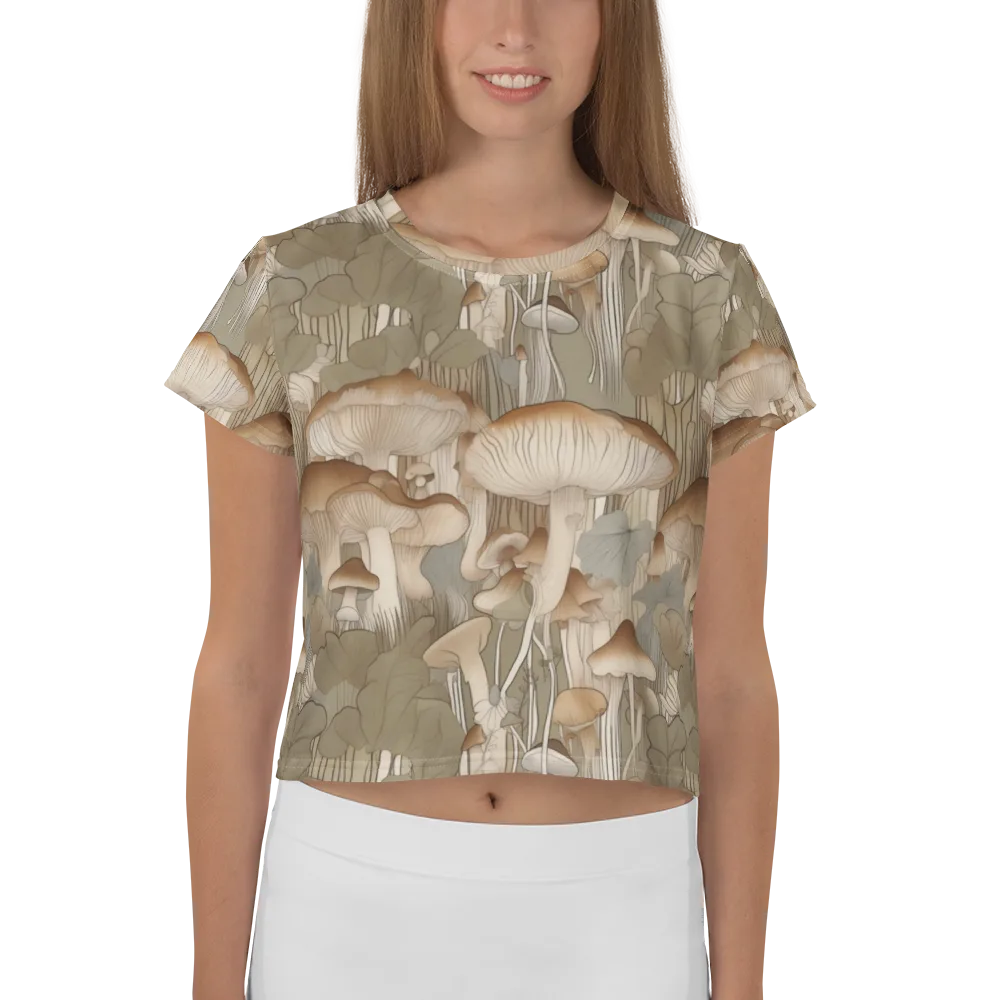 Fungal Reverie on Crop Tee — Front