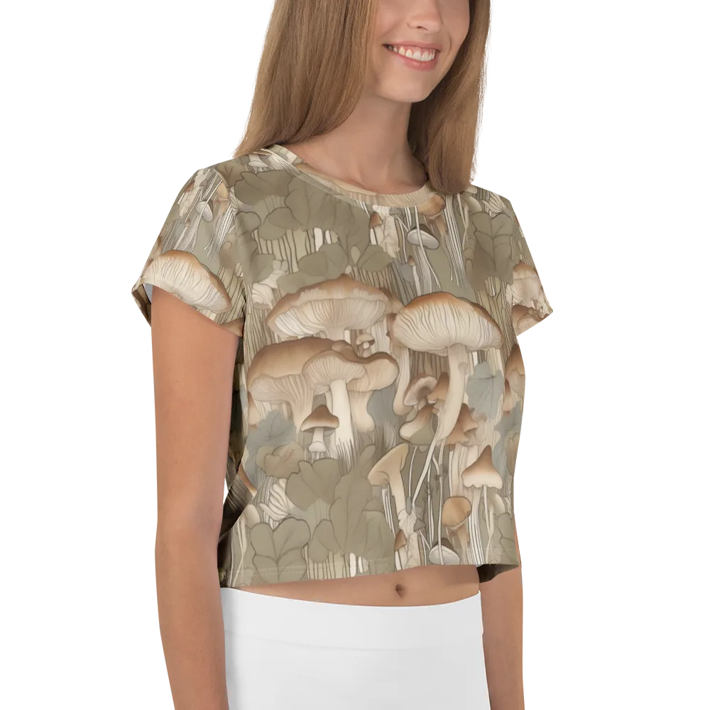 Fungal Reverie on Crop Tee — Right