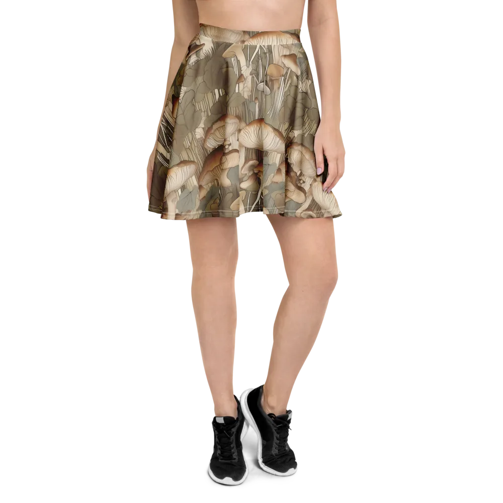 Fungal Reverie on Skater Skirt — Front