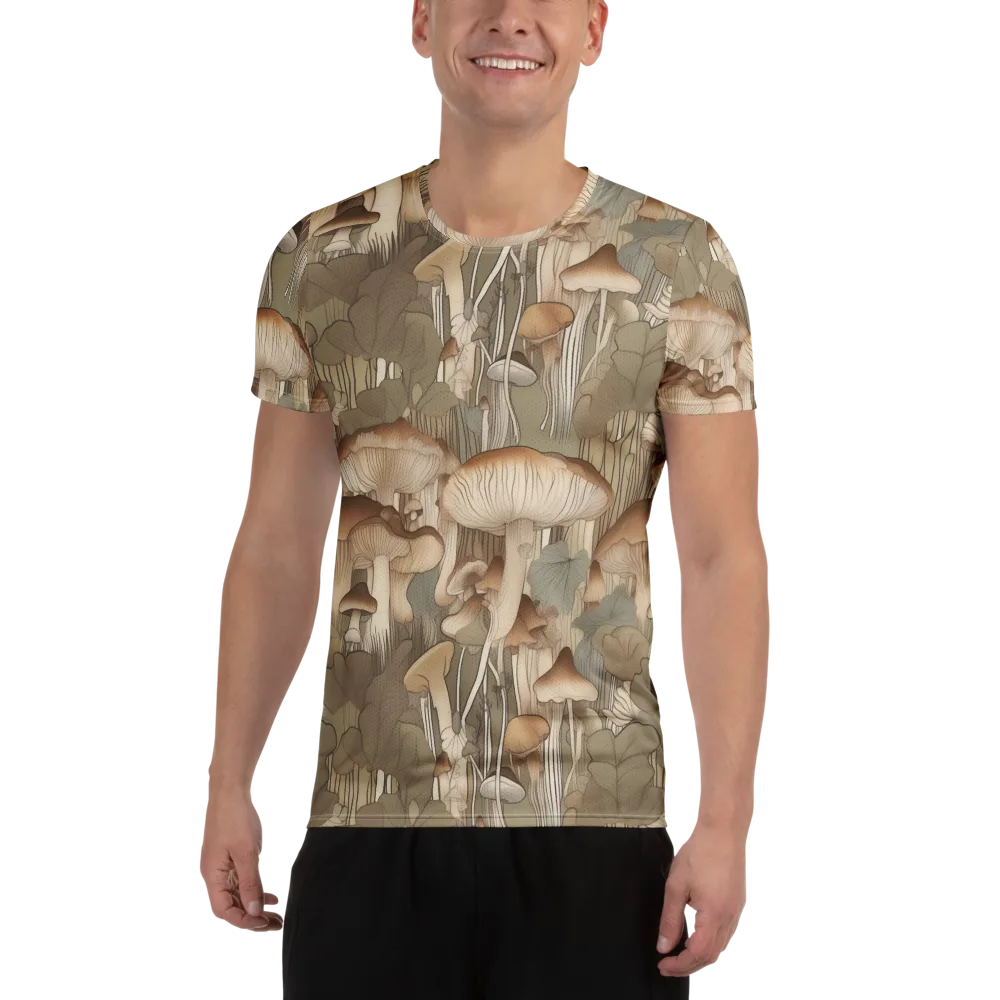 Fungal Reverie on Men's Athletic T-Shirt — Front