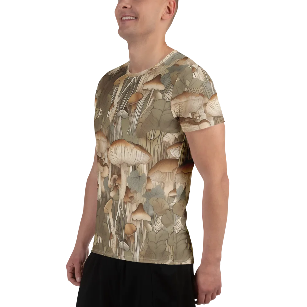 Fungal Reverie on Men's Athletic T-Shirt — Left