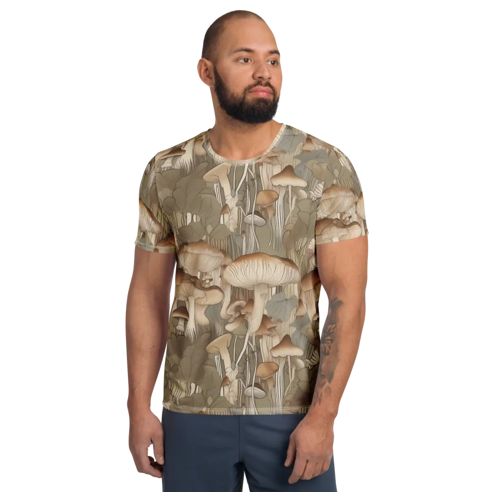 Fungal Reverie on Men's Athletic T-Shirt — Front