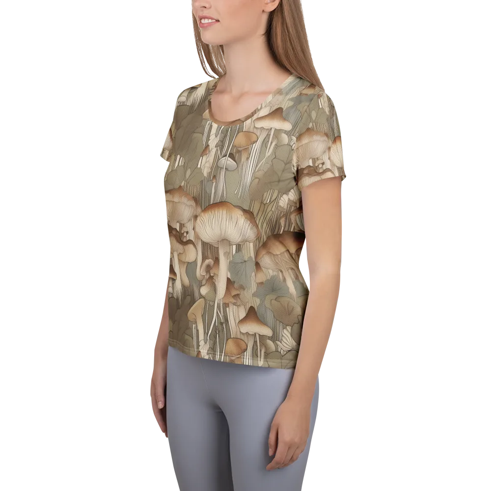 Fungal Reverie on Women's Athletic T-Shirt — Left