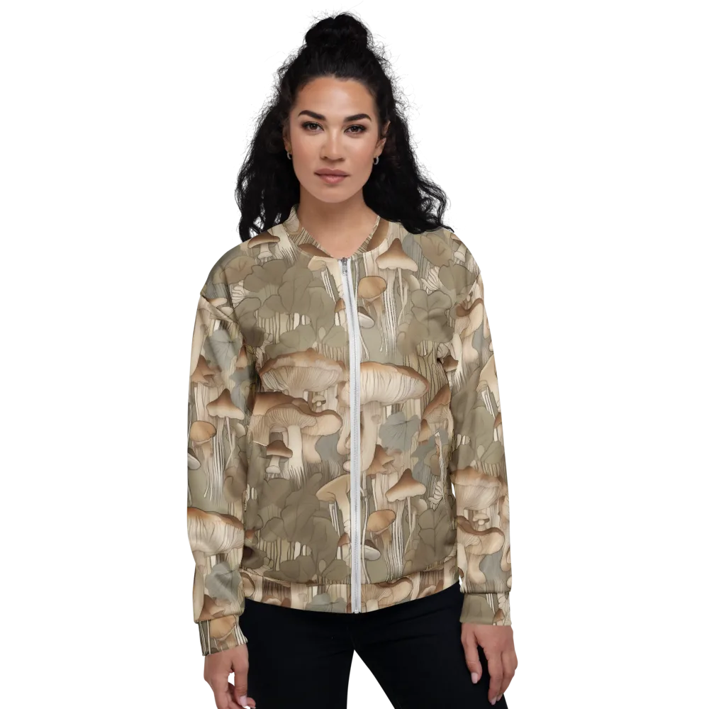 Fungal Reverie on Bomber Jacket — Front