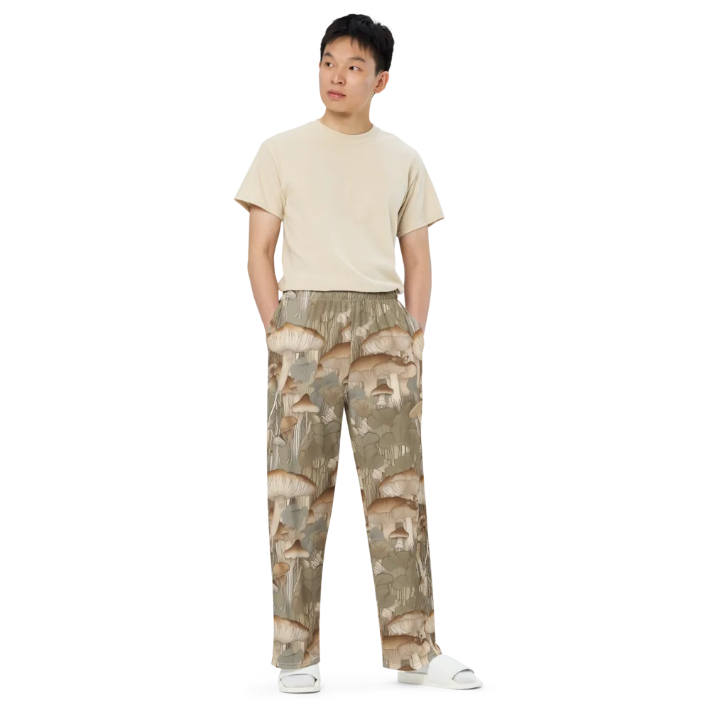Fungal Reverie on Wide-Leg Pants — Front