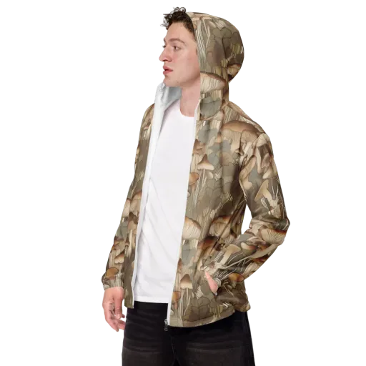 Fungal Reverie on a Men's Windbreaker