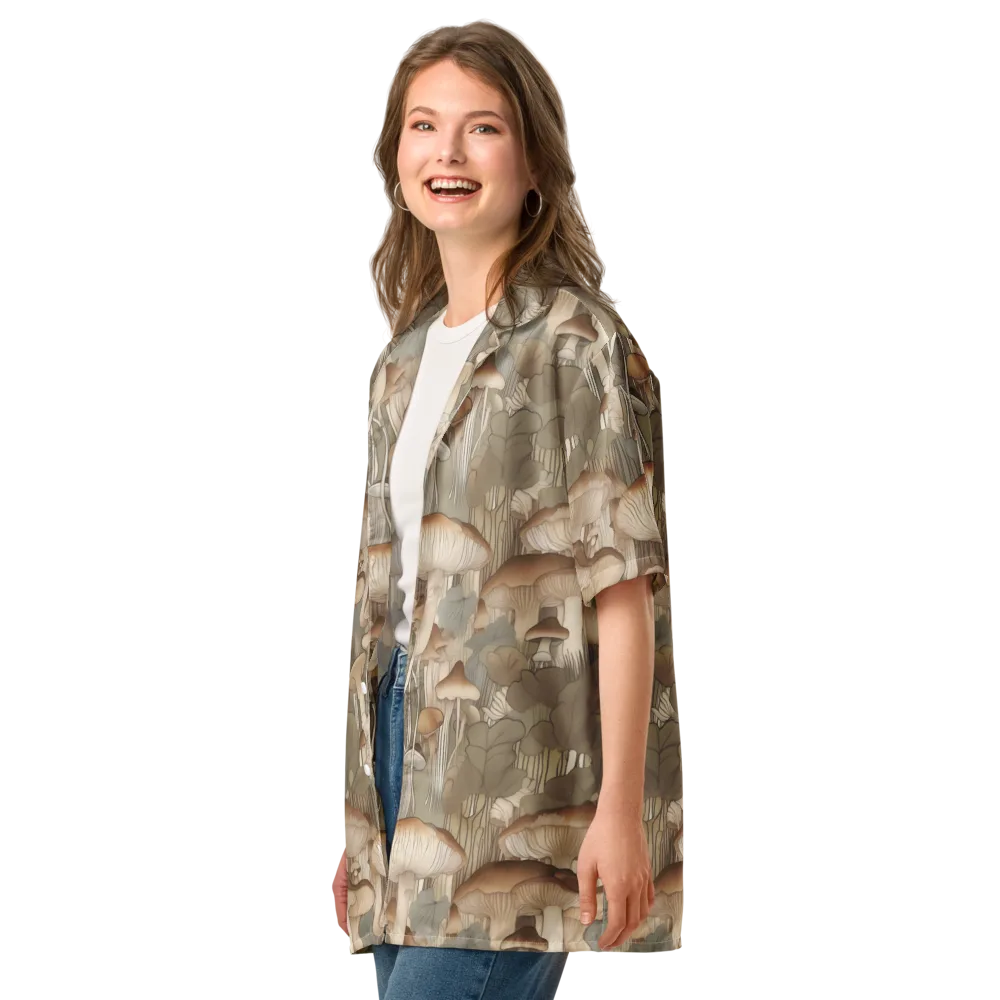 Fungal Reverie on Button Shirt — Left Front