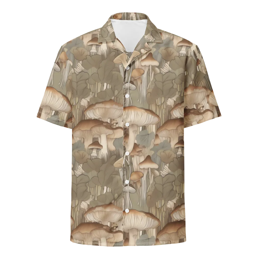 Fungal Reverie on Button Shirt — Front