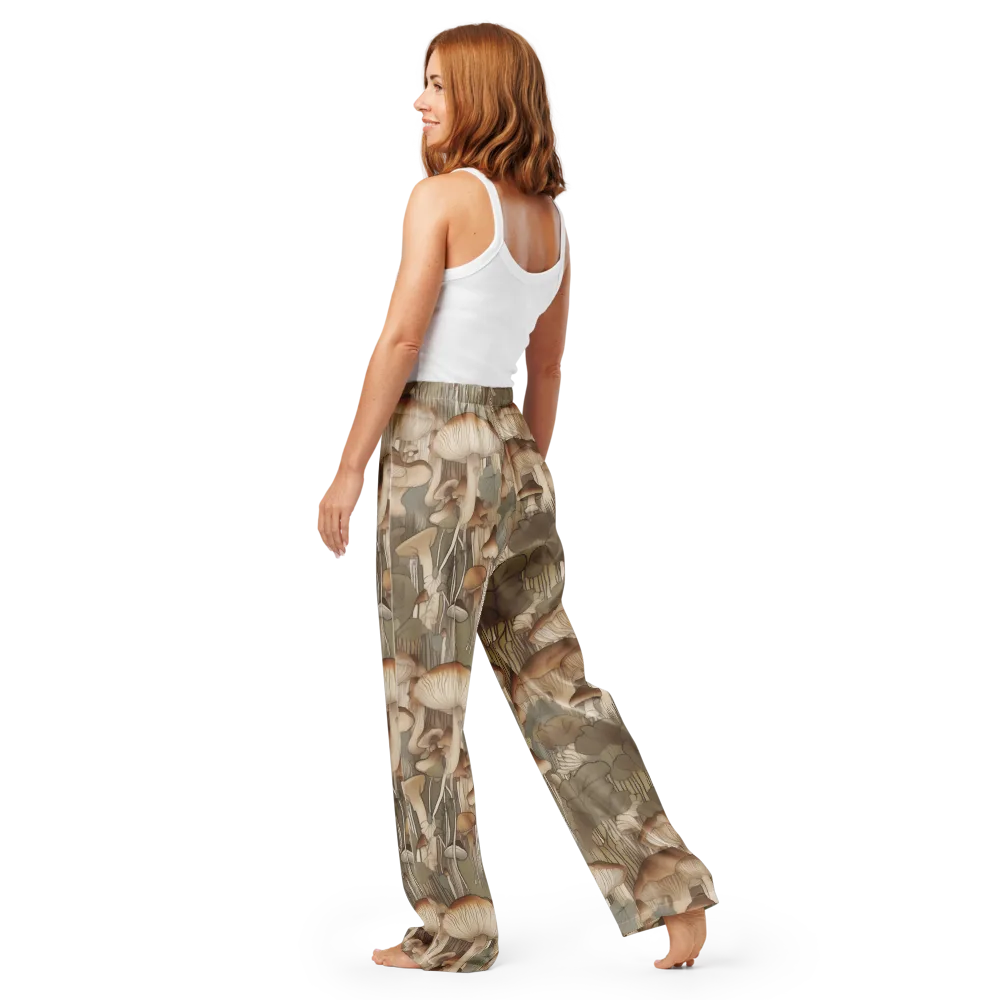 Fungal Reverie on Women's Pajama Pants — Back