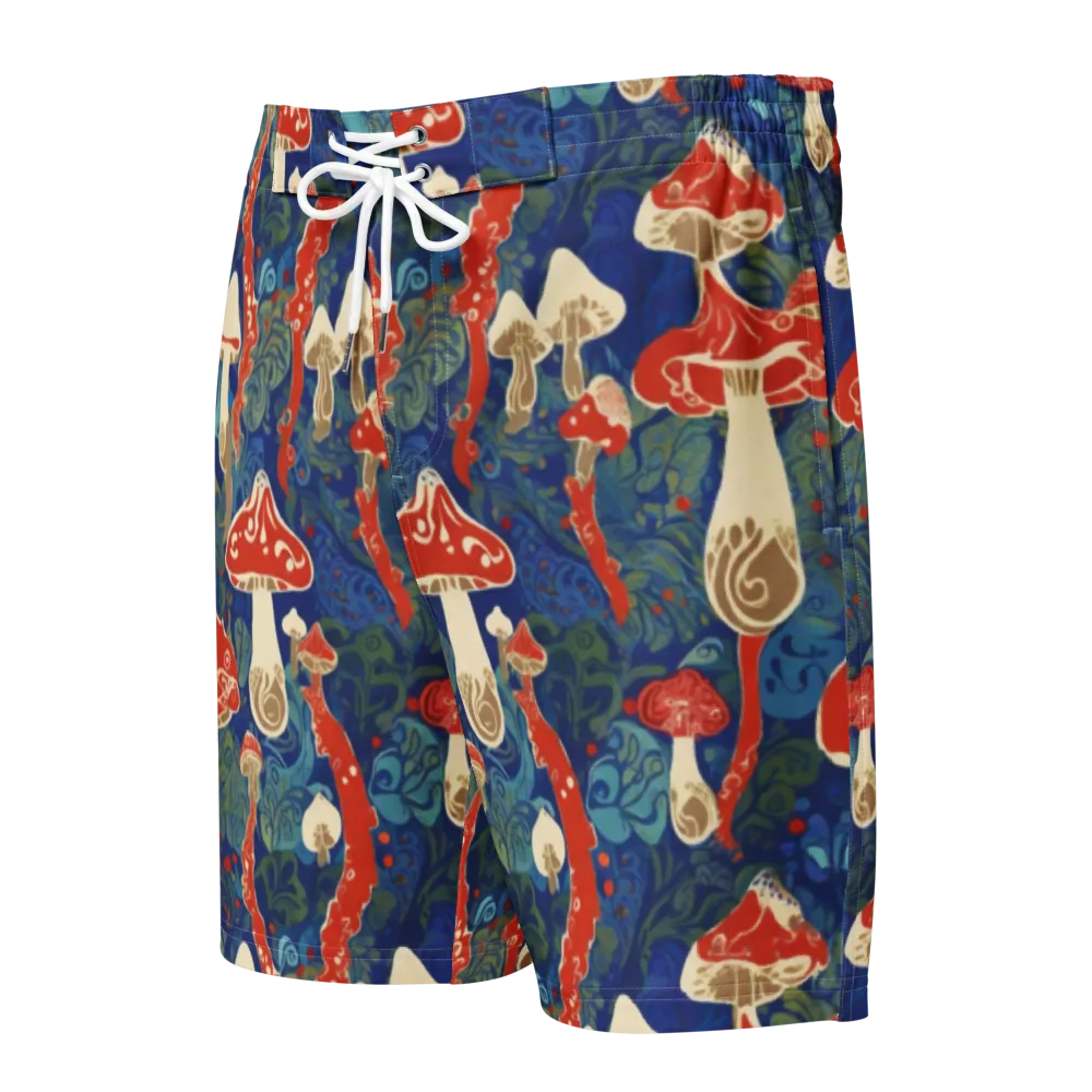 Scarlet Spore Garden on Men's Board Shorts — Front