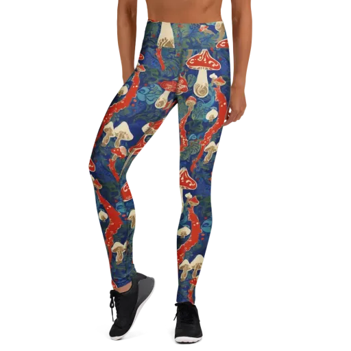 Scarlet Spore Garden on a Yoga Leggings