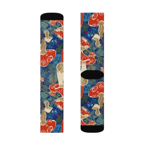 Scarlet Spore Garden on a Socks