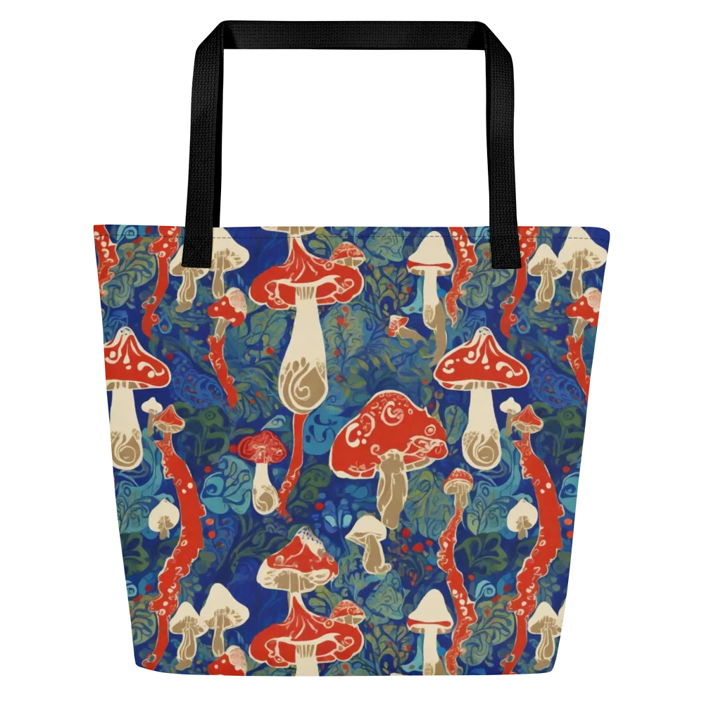 Scarlet Spore Garden on Large Tote Bag W/ Pocket — Front