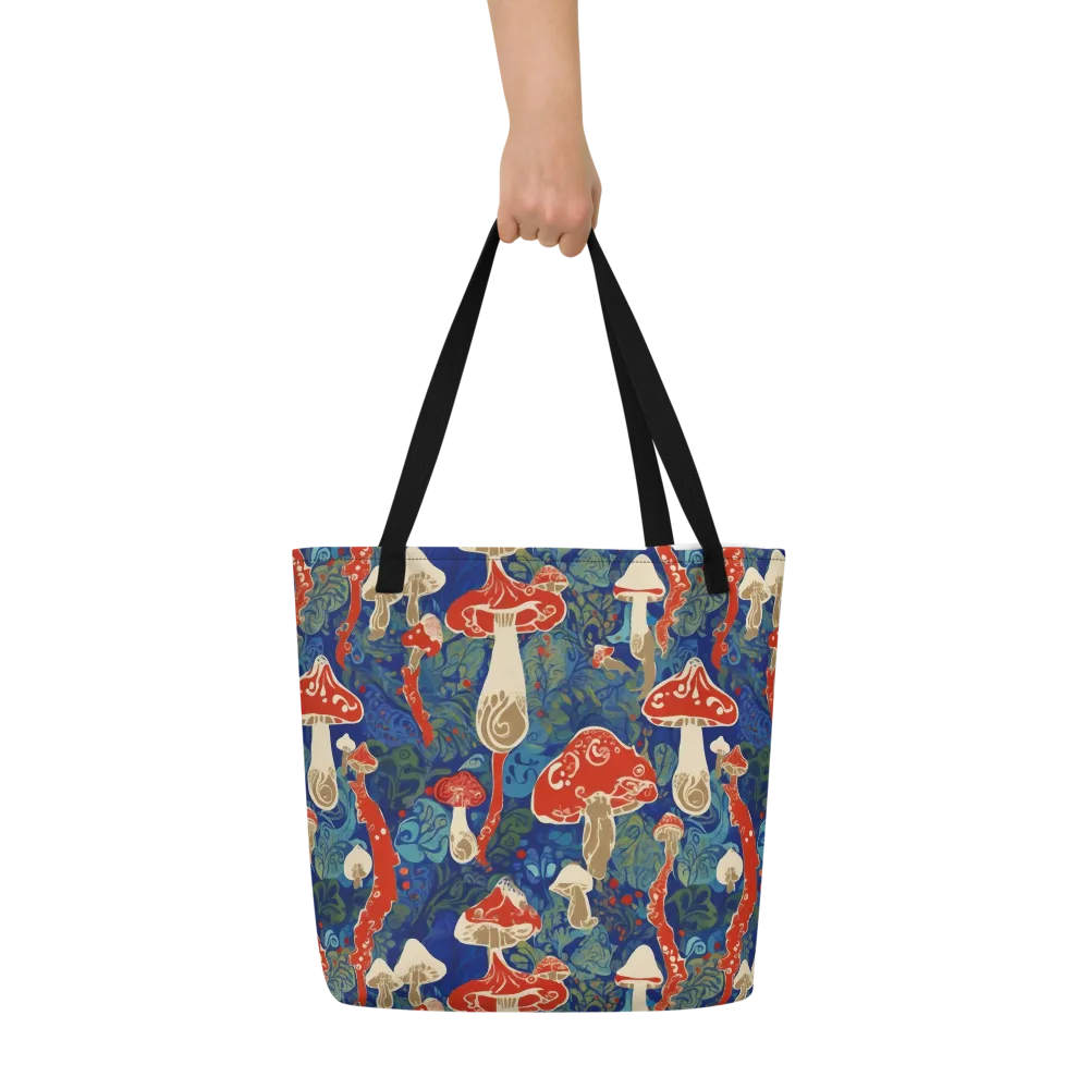 Scarlet Spore Garden on Large Tote Bag W/ Pocket — Front