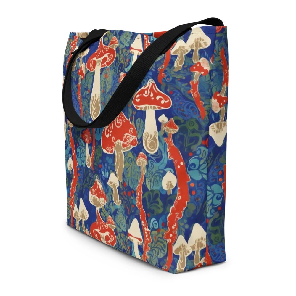 Scarlet Spore Garden on Large Tote Bag W/ Pocket — Front