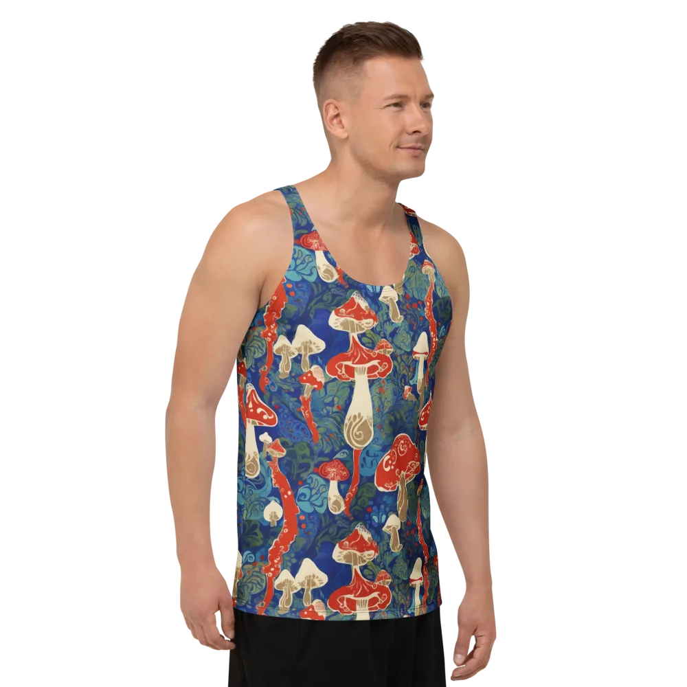 Scarlet Spore Garden on Men's Tank Top — Right Front
