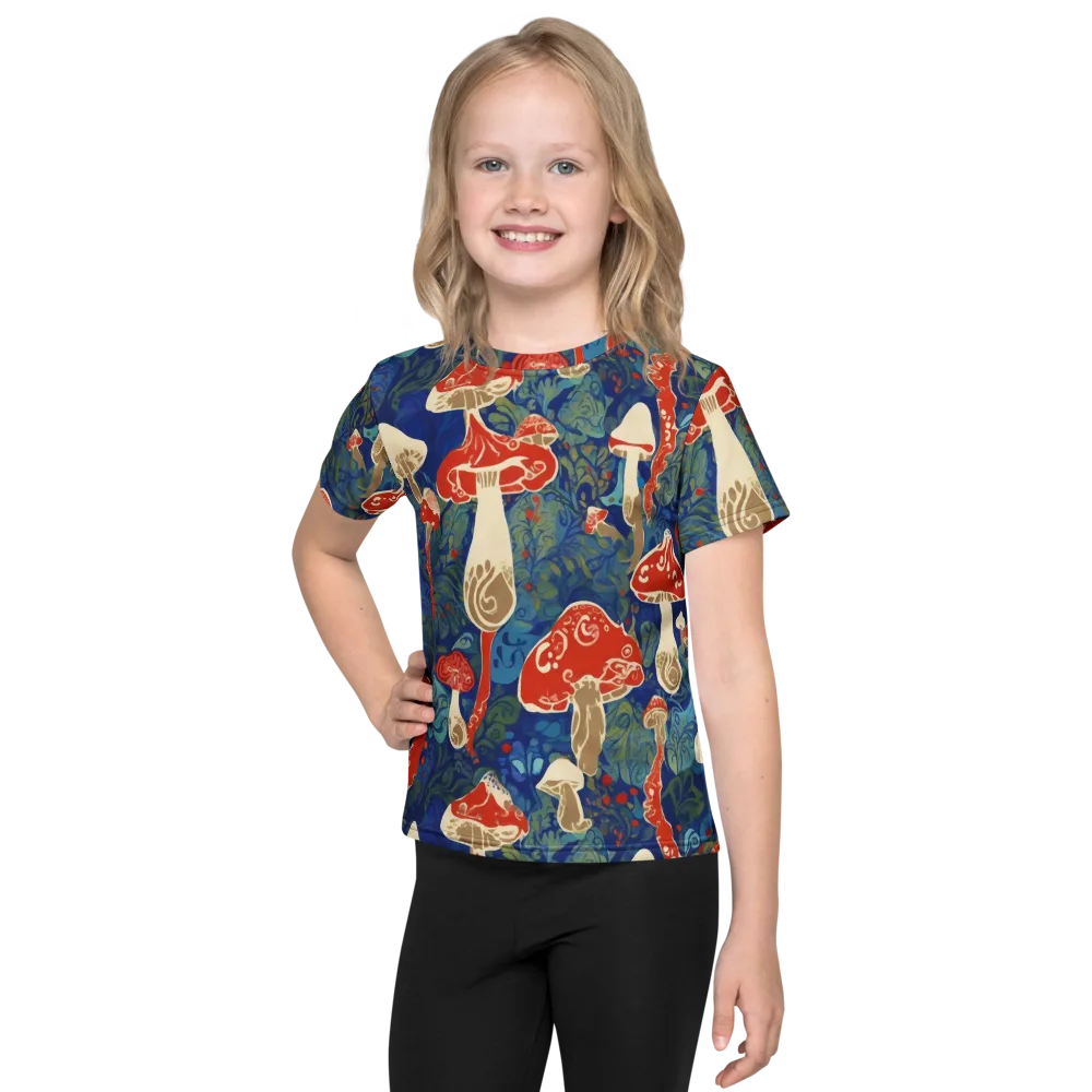 Scarlet Spore Garden on Kids Crew Neck T-Shirt — Front