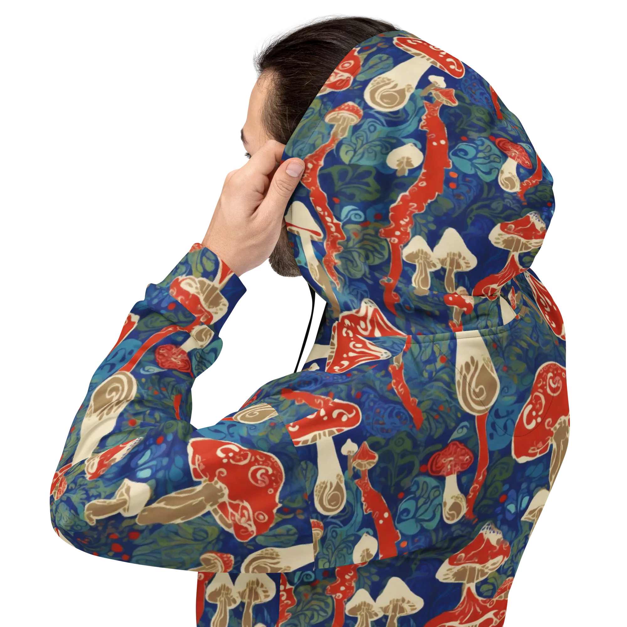Scarlet Spore Garden on Hoodie — Back