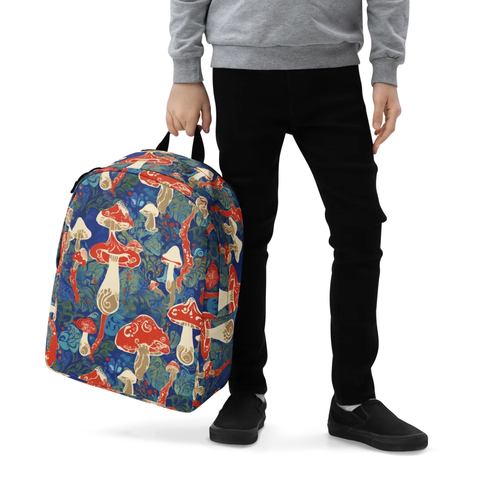 Scarlet Spore Garden on Minimalist Backpack — Zoomed-in