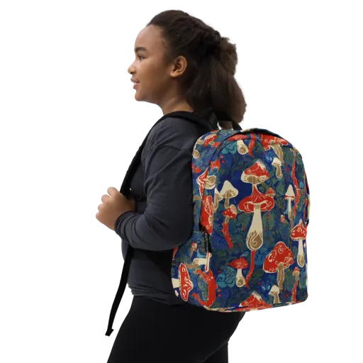 Scarlet Spore Garden on a Minimalist Backpack