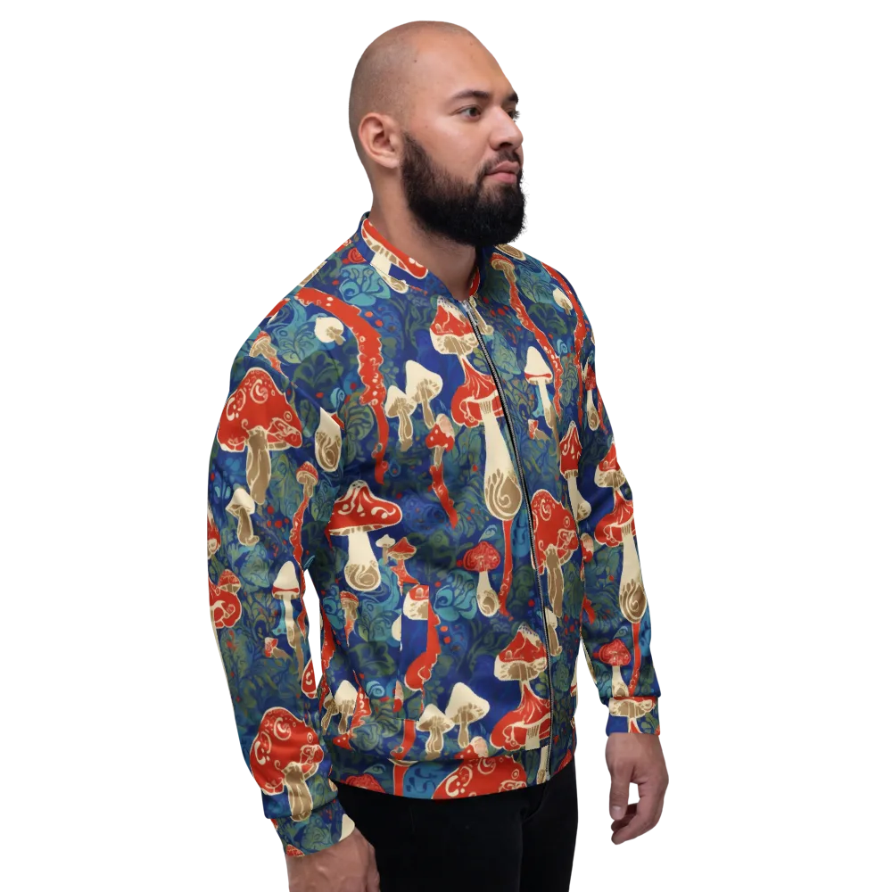 Scarlet Spore Garden on Bomber Jacket — Right